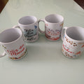 TAZA DE CERAMICA PARA DIA DE LAS MADRES 10 CM ALTO X 9.5 CM DE ANCHO SURTIDA EN DISEÑOS POR MAYOREO