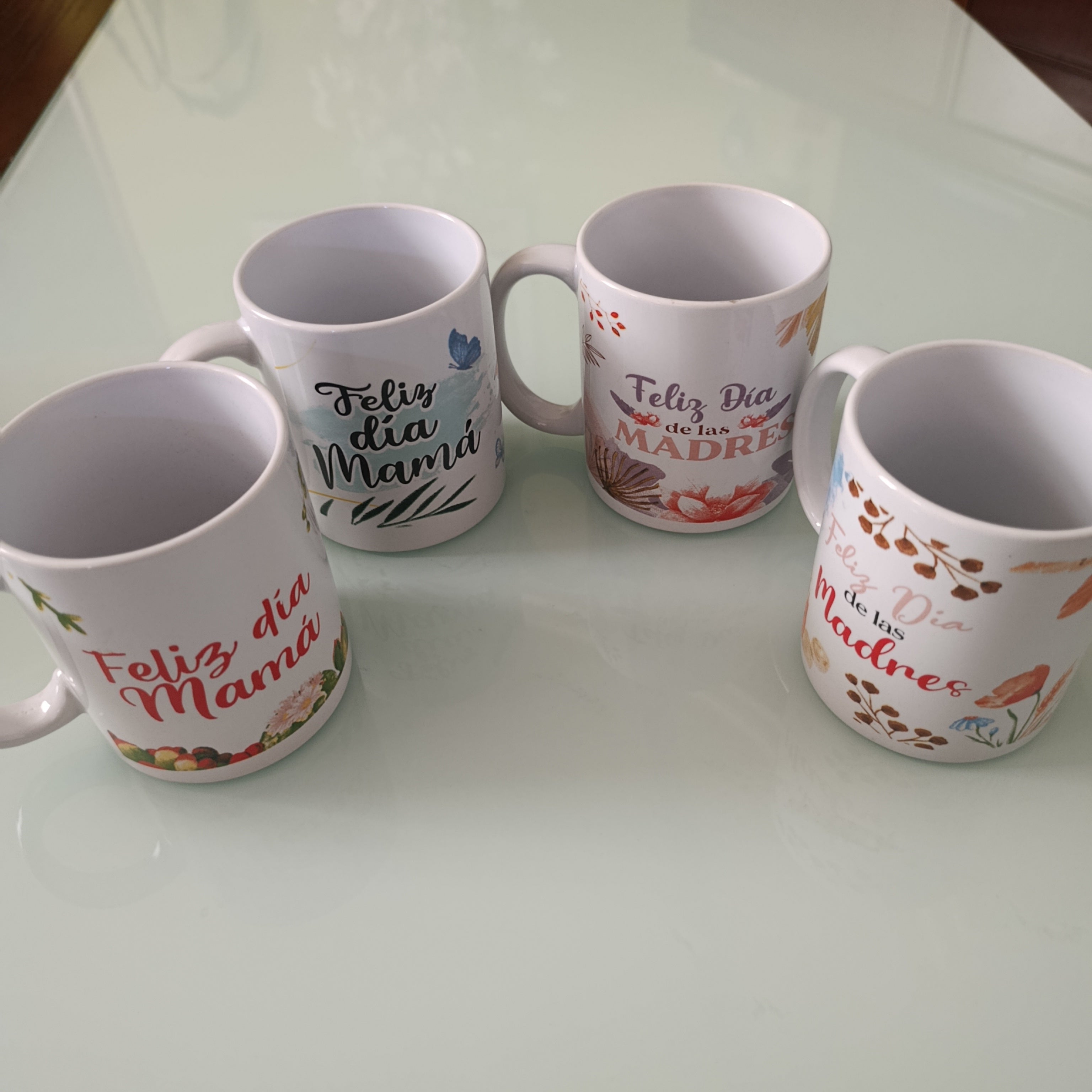 TAZA DE CERAMICA PARA DIA DE LAS MADRES 10 CM ALTO X 9.5 CM DE ANCHO SURTIDA EN DISEÑOS POR MAYOREO