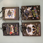 BOLSA DE REGALO 24X18 CM SURTIDO EN DISEÑOS 3D MOTIVOS DE GRADUACION POR MAYOREO