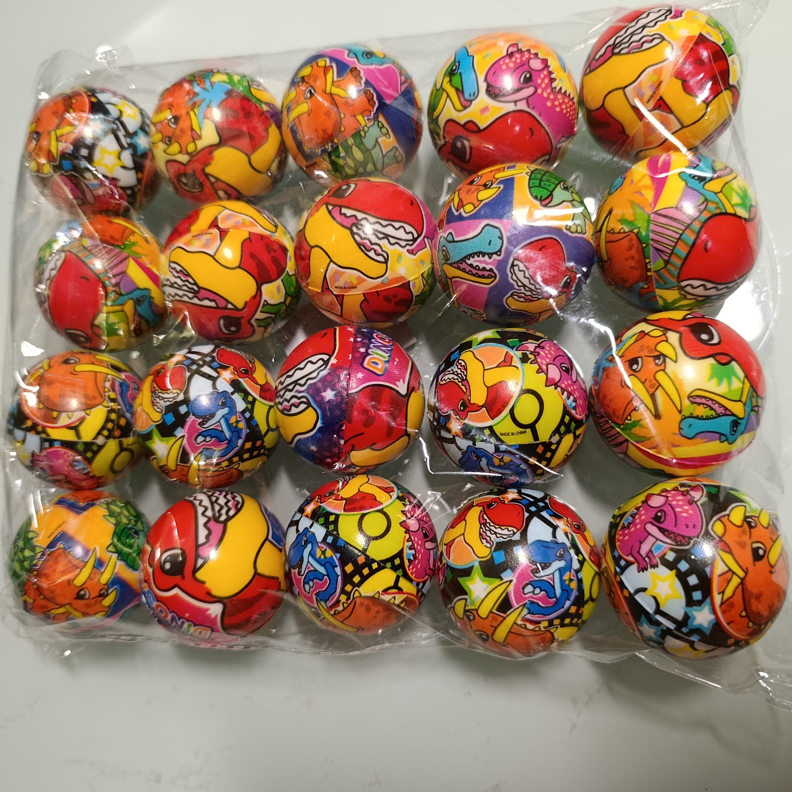 PELOTA SUAVE 4.5 CM SURTIDA EN DISEÑOS POR MAYOREO