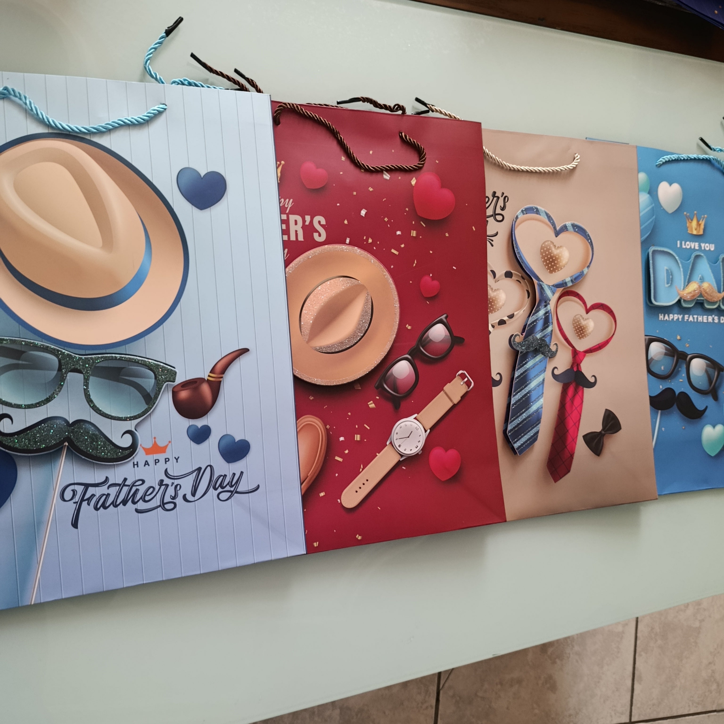 BOLSA JUMBO 3D 40X31 CM MOTIVOS DIA DEL PADRE SURTIDO EN DISEÑOS Y COLORES POR MAYOREO
