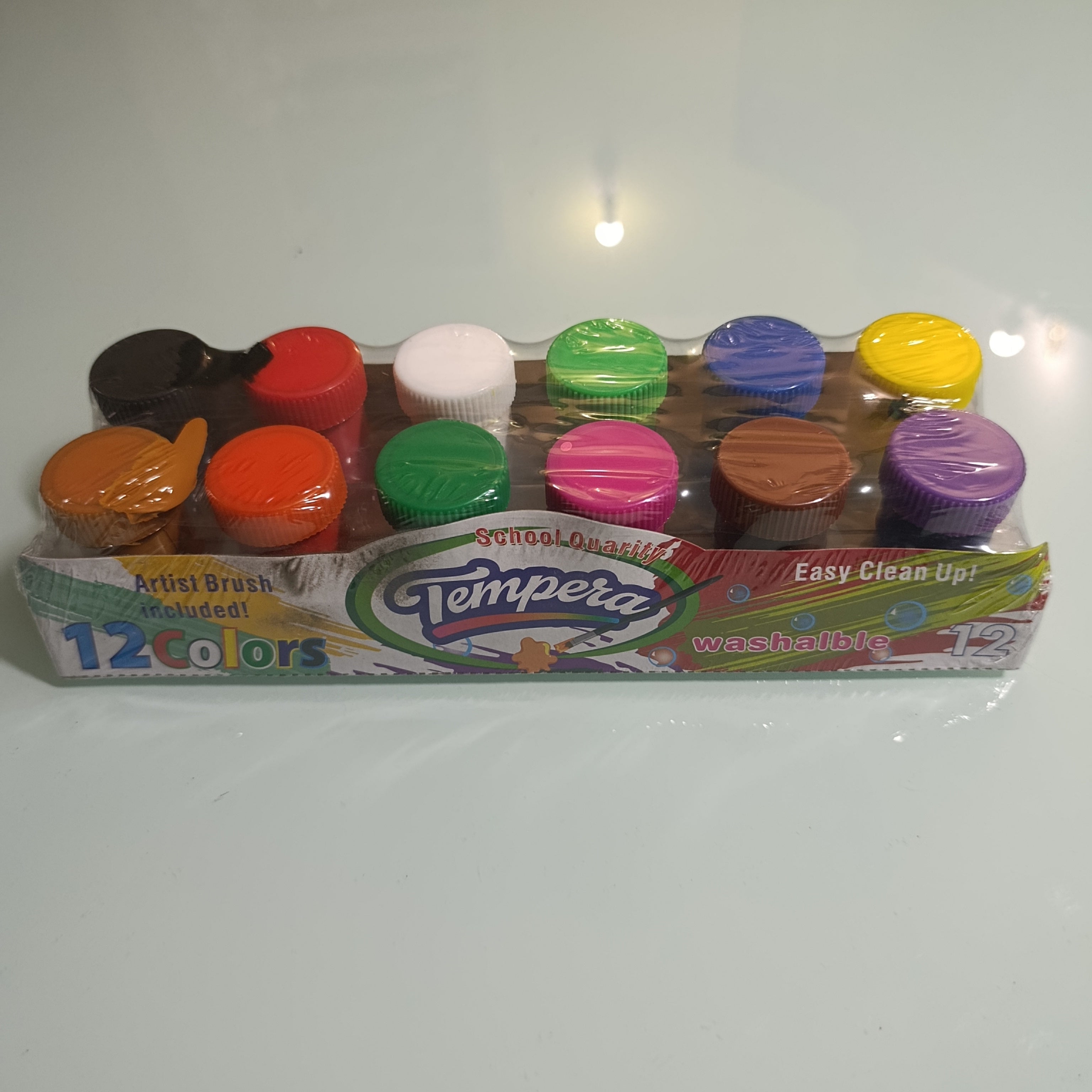 PINTURA ESCOLAR LAVABLE DE 25 ML. COLORES SURTIDOS POR MAYOREO