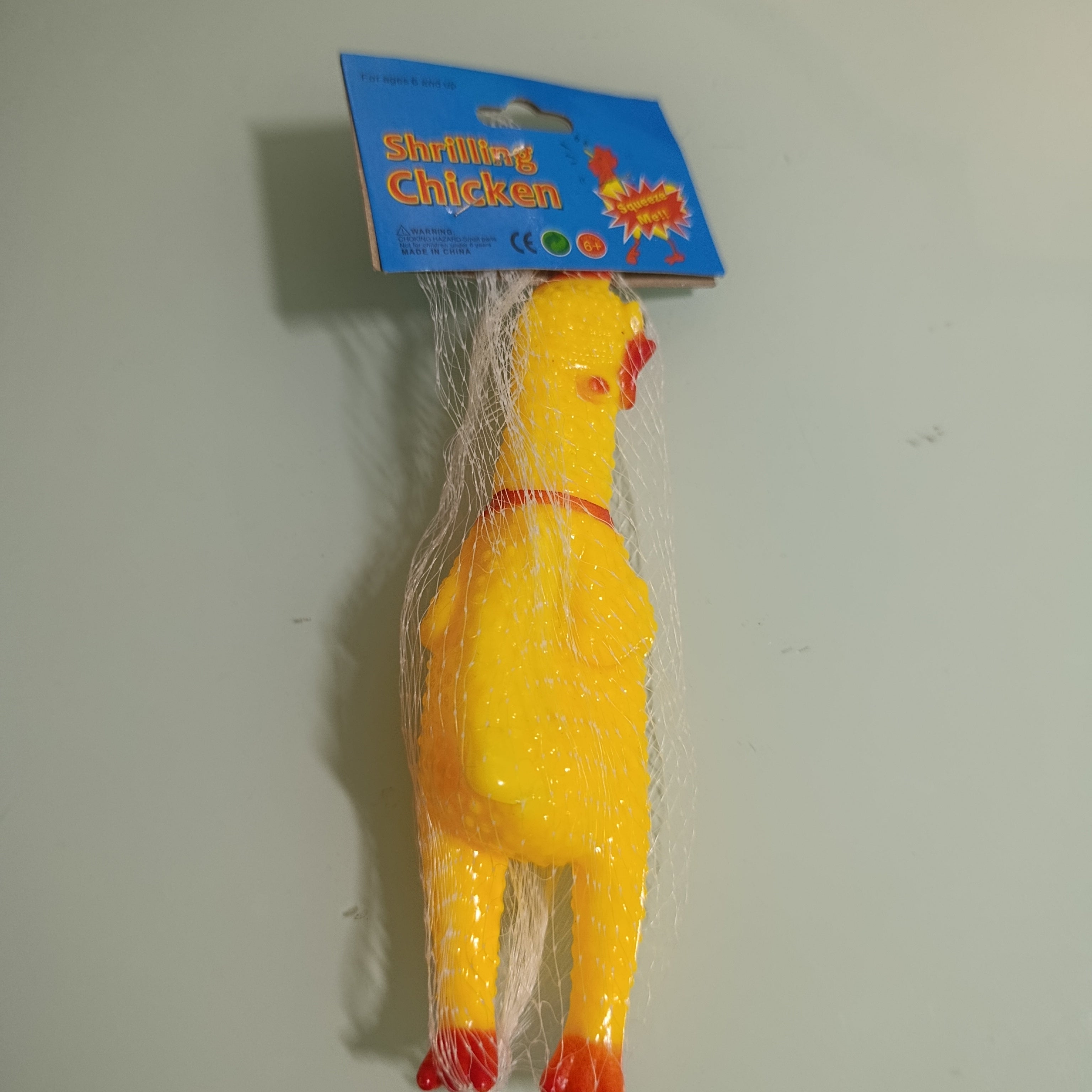 POLLO CHILLON 16 CM EN RED INDIVIDUAL POR MAYOREO