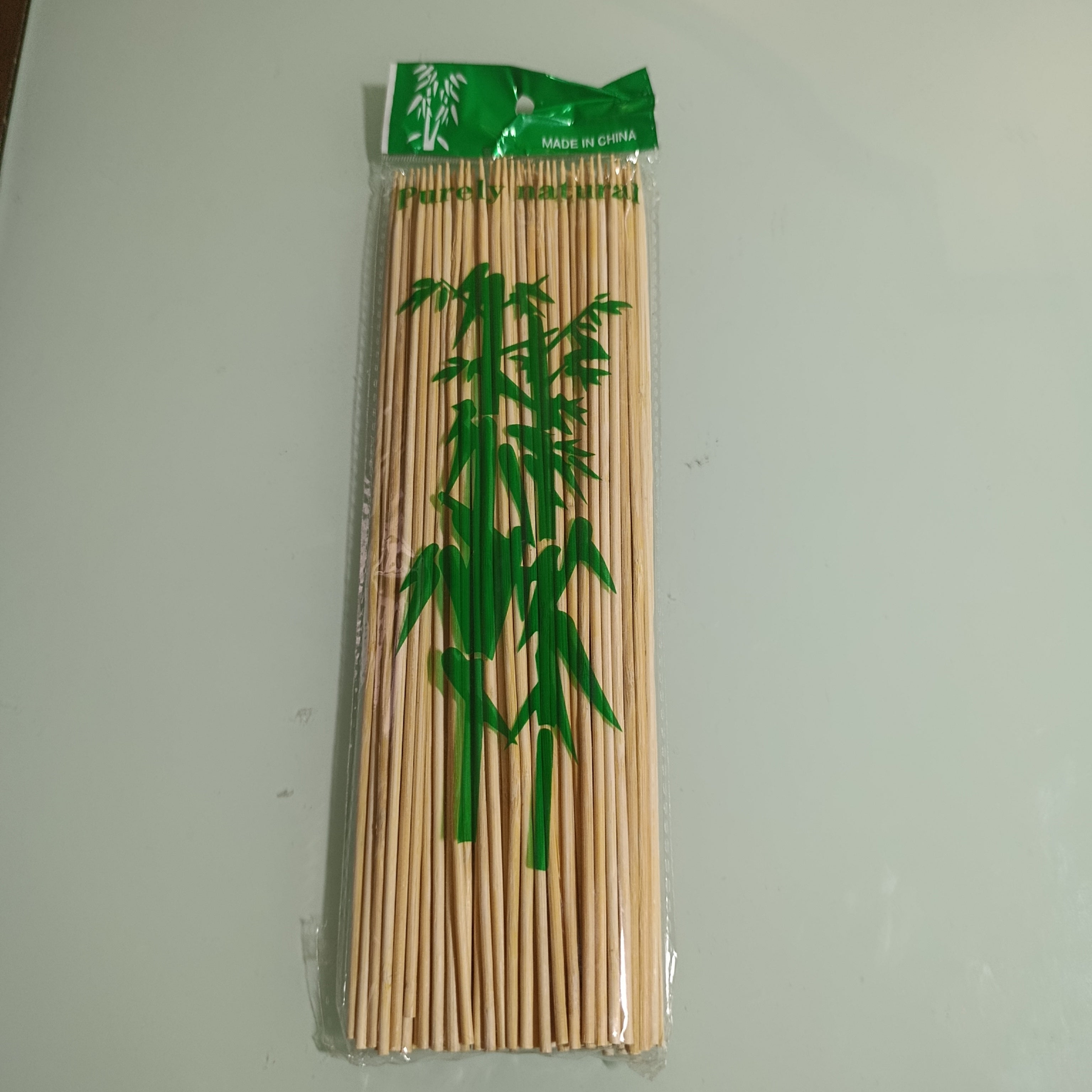PALILLOS DE BAMBU DE 25 CM PARA BROCHETAS, EN BOLSA CON 100 PZAS Y EN PAQUETES DE 12 BOLSITAS POR MAYOREO