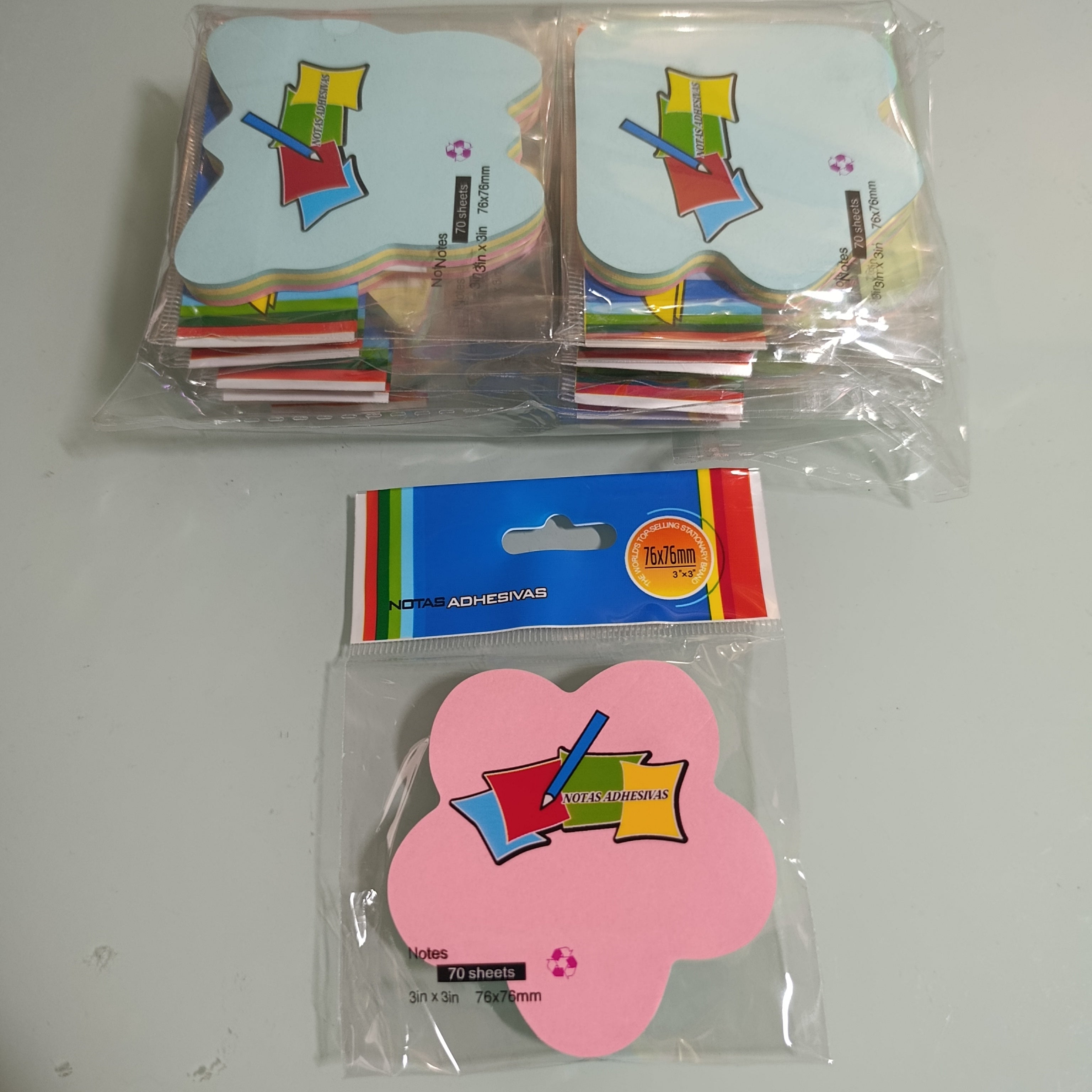 POST IT EN FIGURAS SURTIDAS Y COLORES POR MAYOREO