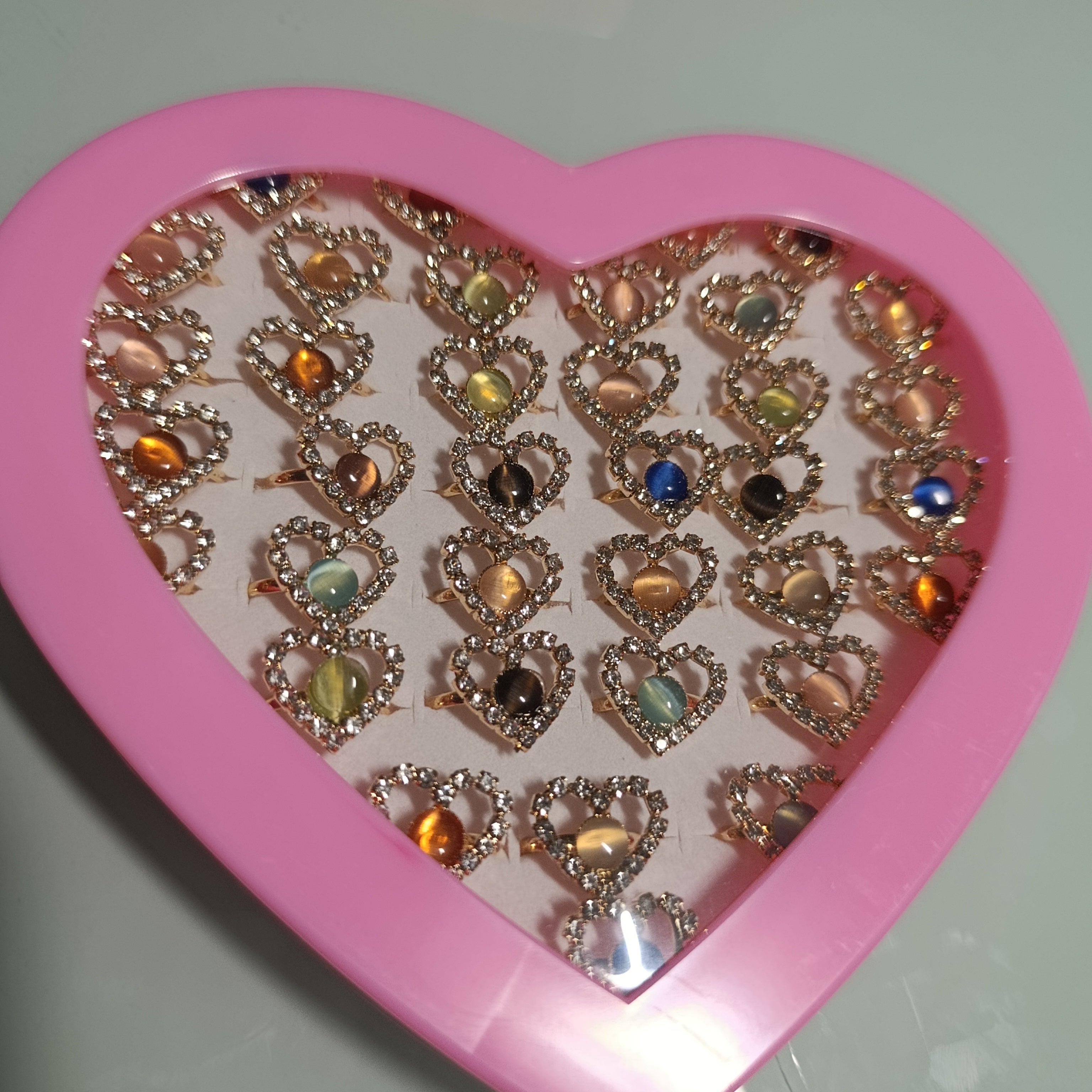 ANILLO FANTASIA PEDRERIA SURTIDO EN COLORES Y DISEÑOS POR MAYOREO