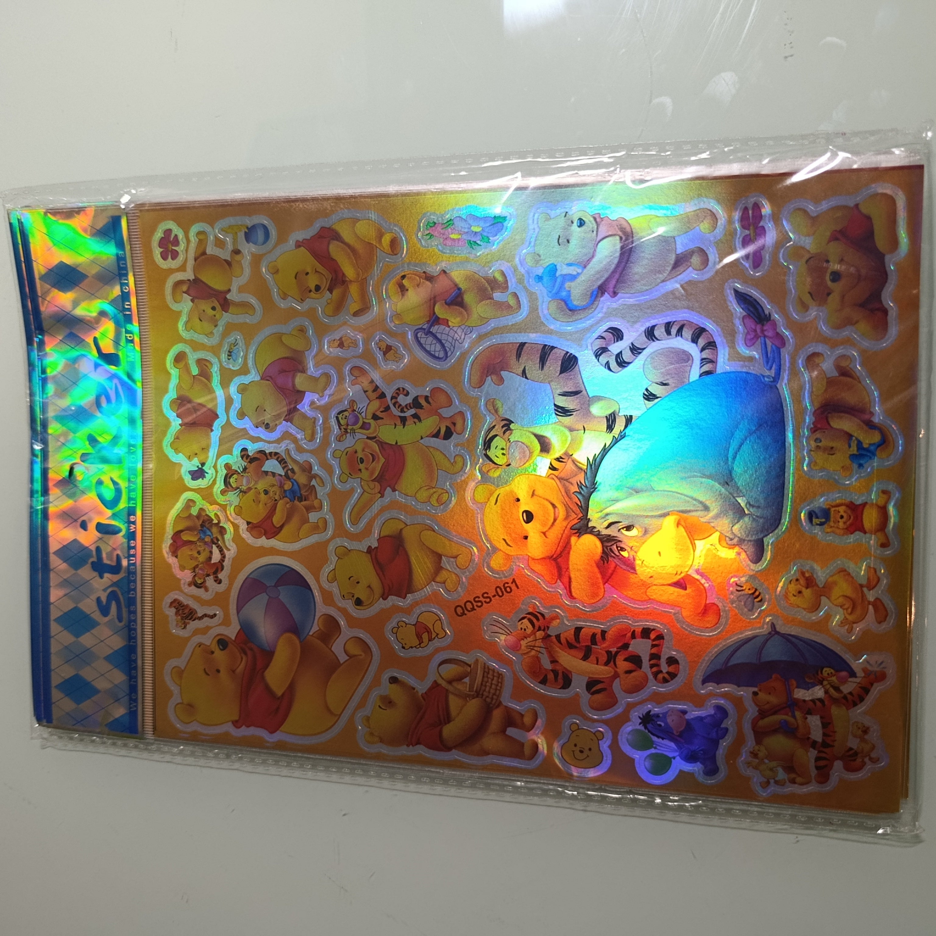 STICKER CALCOMANIA LASER METALICA 28X17.5 CM POR MAYOREO