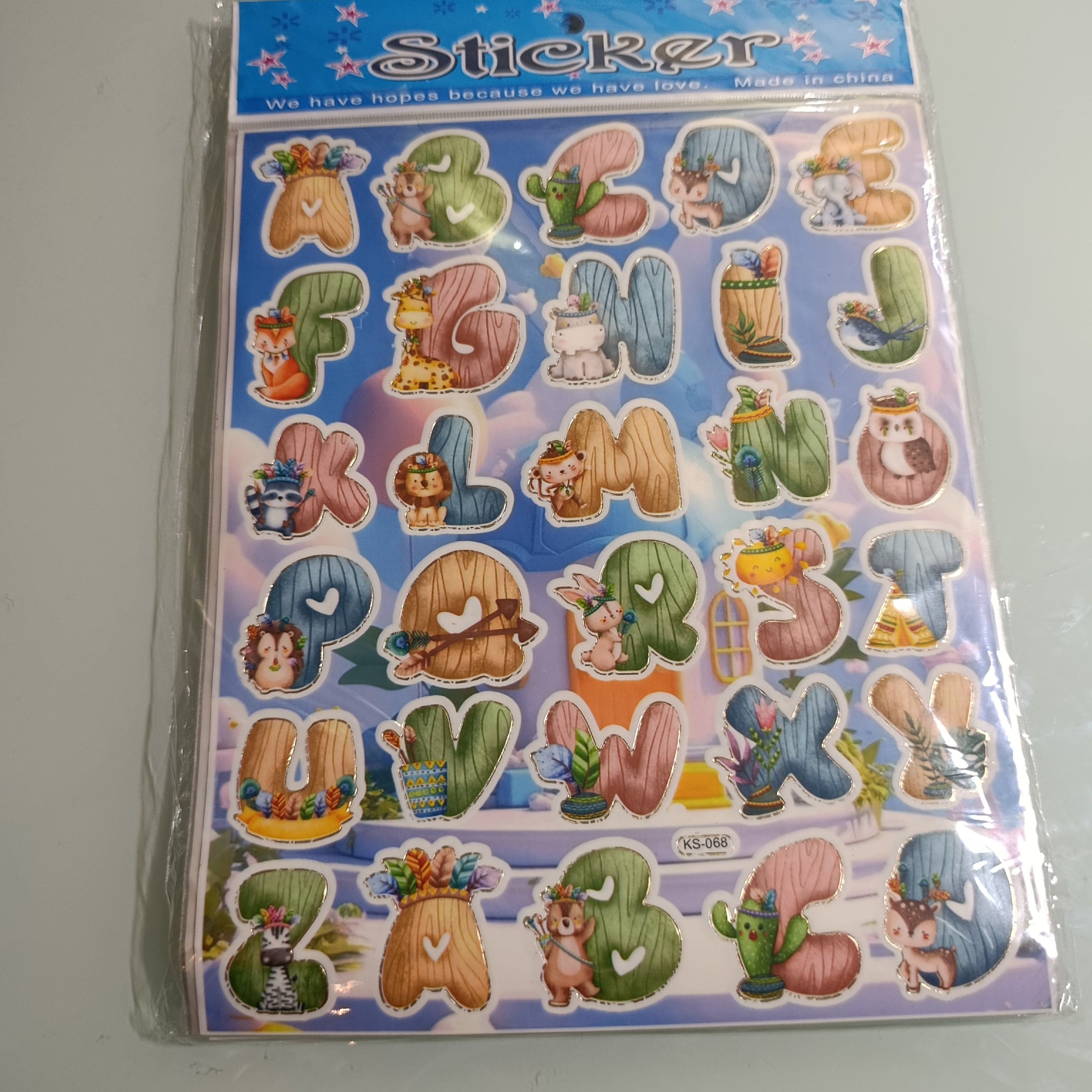 CALCOMANIA STICKER 24.5X20 CM POR MAYOREO