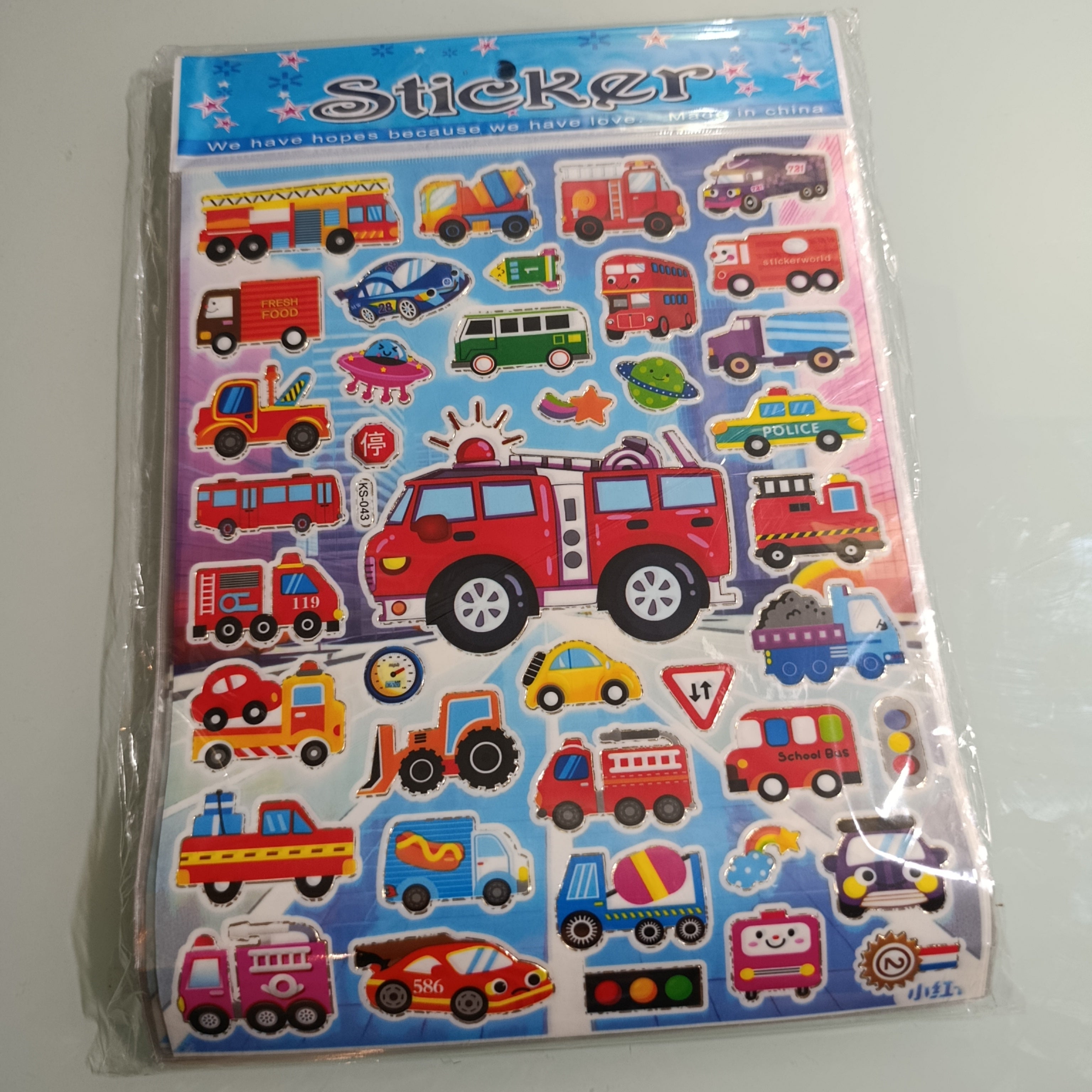 CALCOMANIA STICKER 24.5X20 CM POR MAYOREO