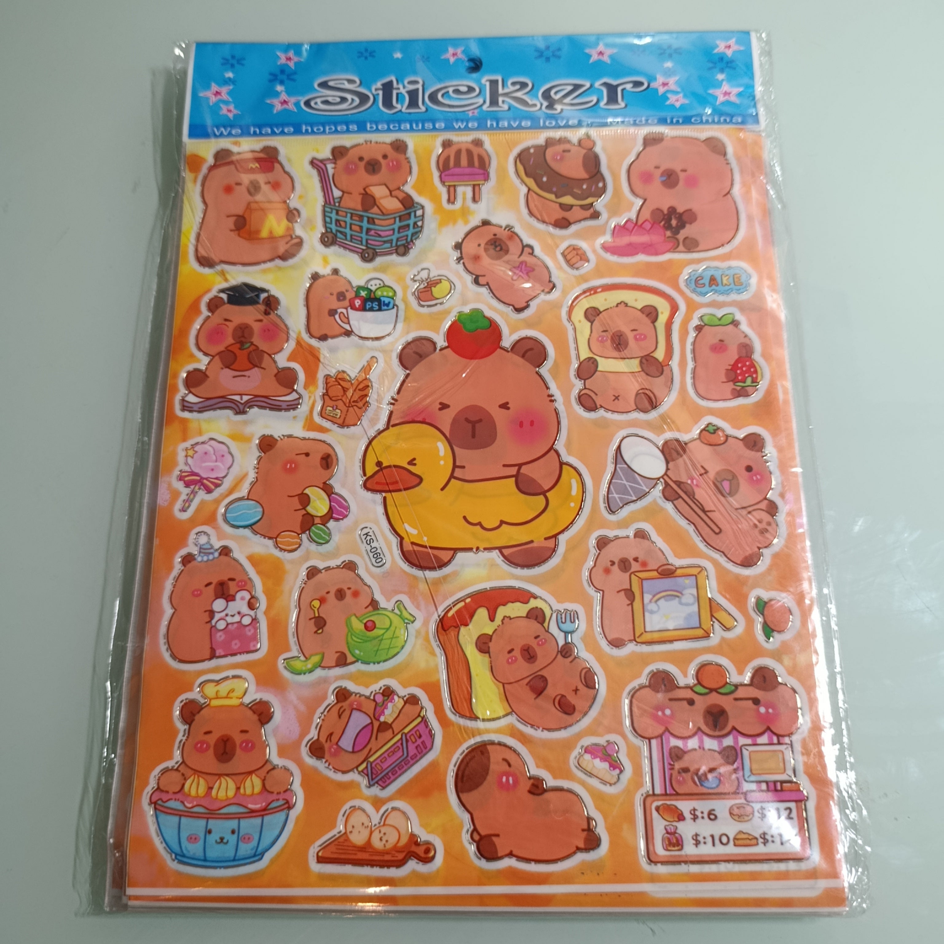 CALCOMANIA STICKER 24.5X20 CM POR MAYOREO