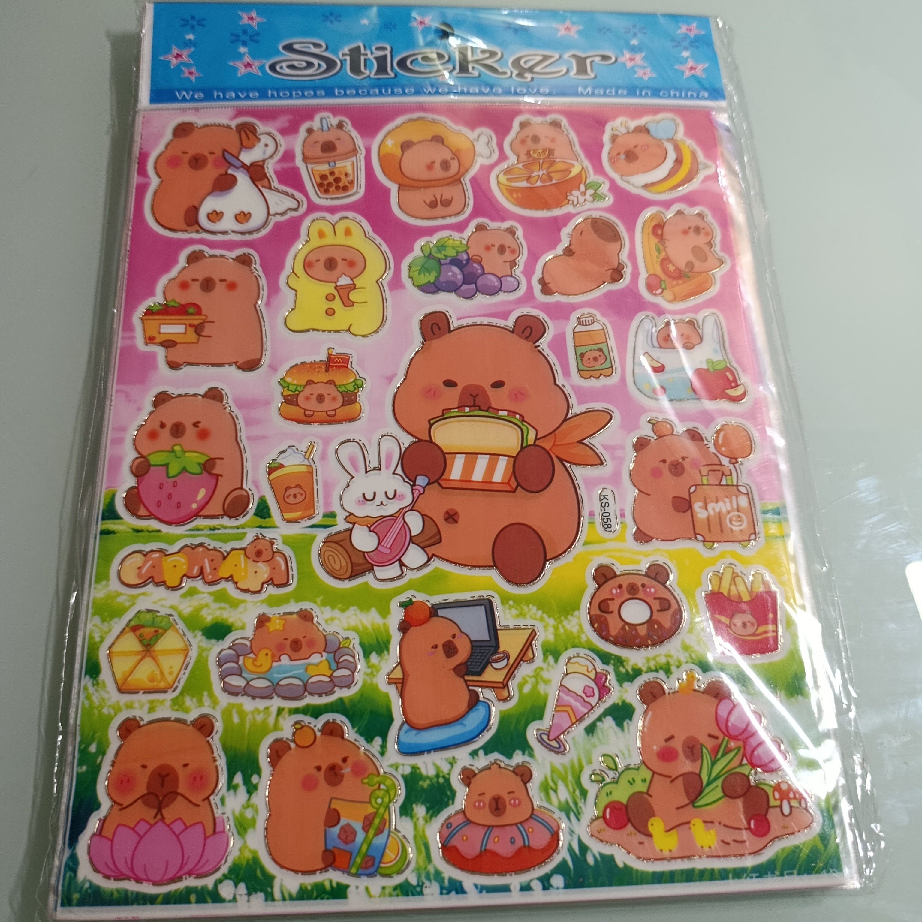 CALCOMANIA STICKER 24.5X20 CM POR MAYOREO