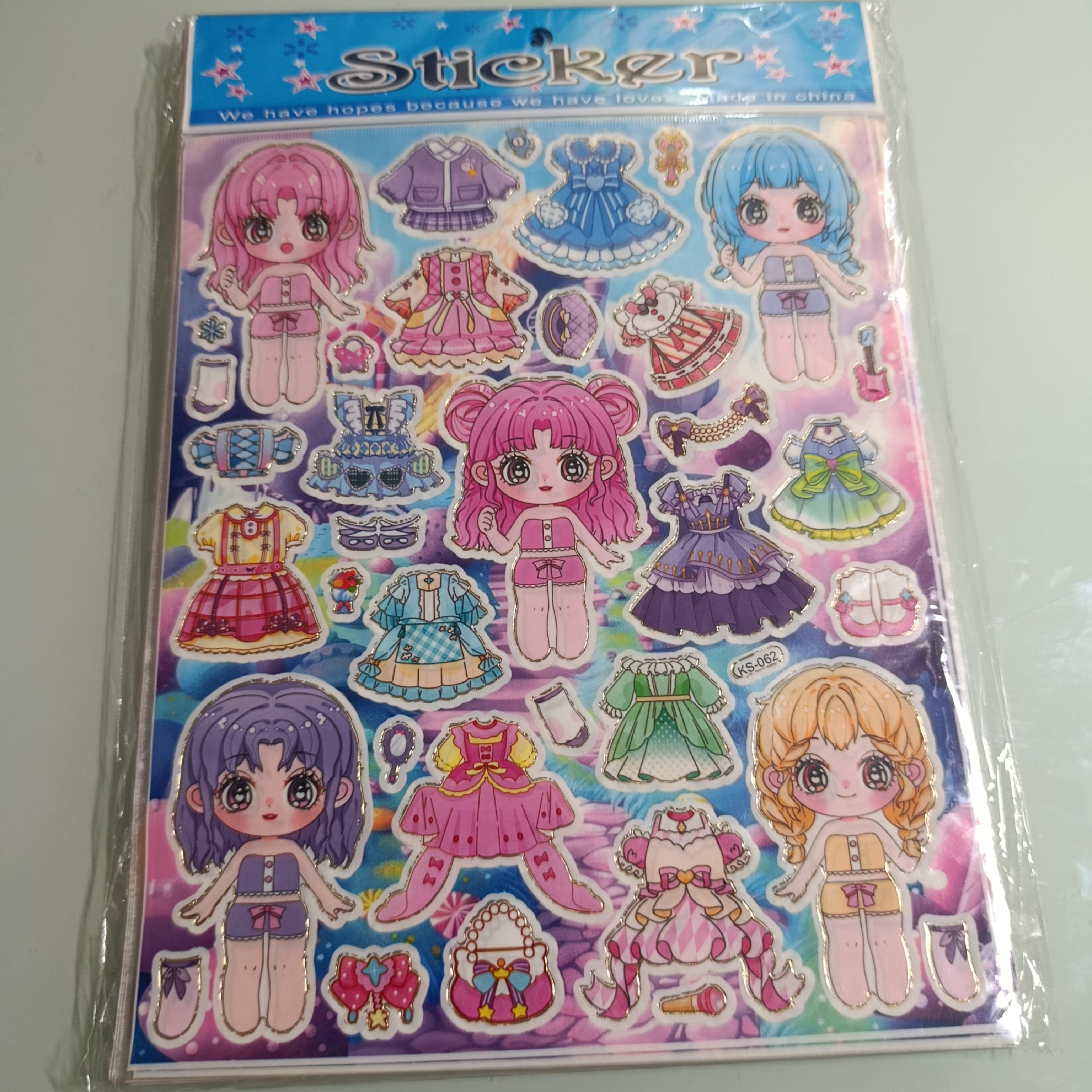 CALCOMANIA STICKER 24.5X20 CM POR MAYOREO