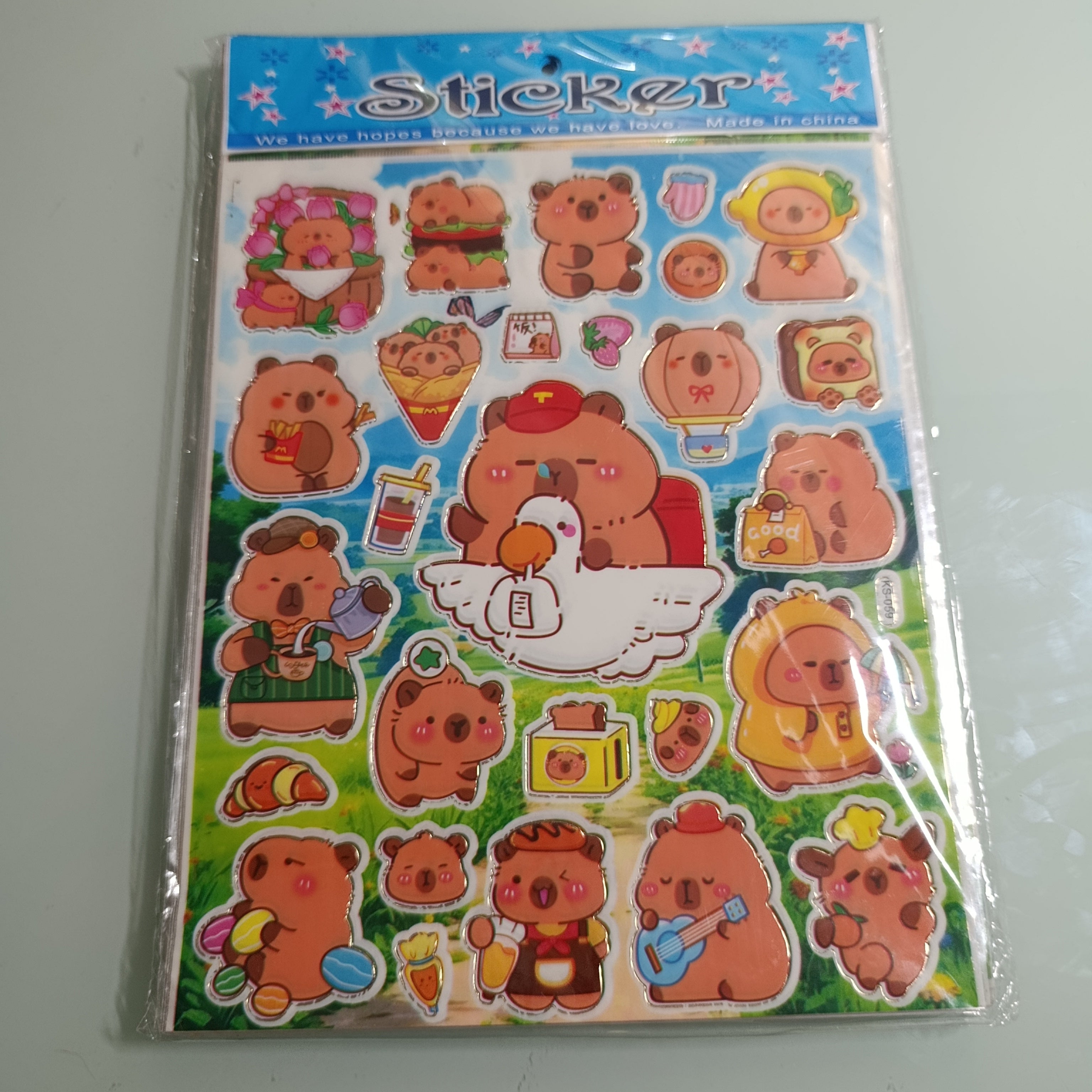CALCOMANIA STICKER 24.5X20 CM POR MAYOREO