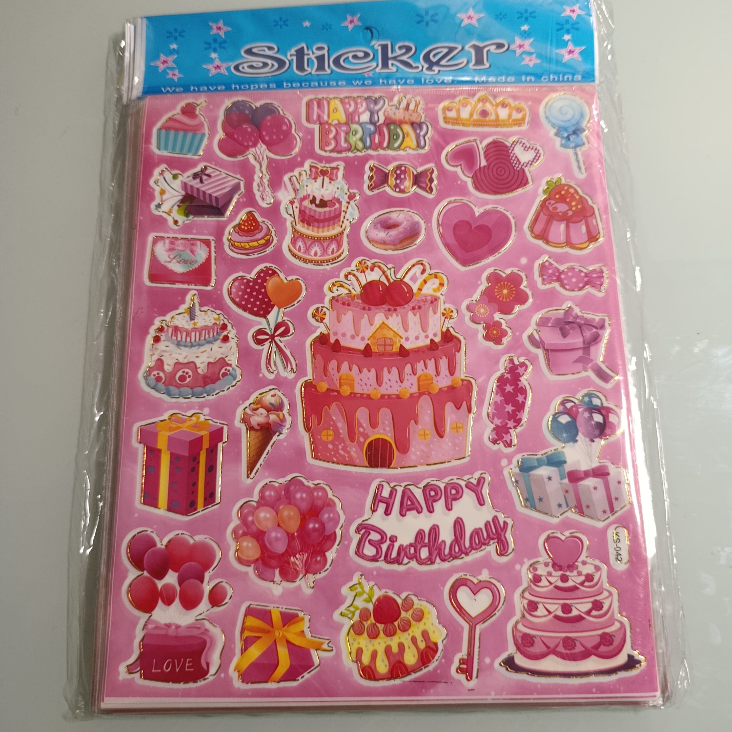 CALCOMANIA STICKER 24.5X20 CM POR MAYOREO