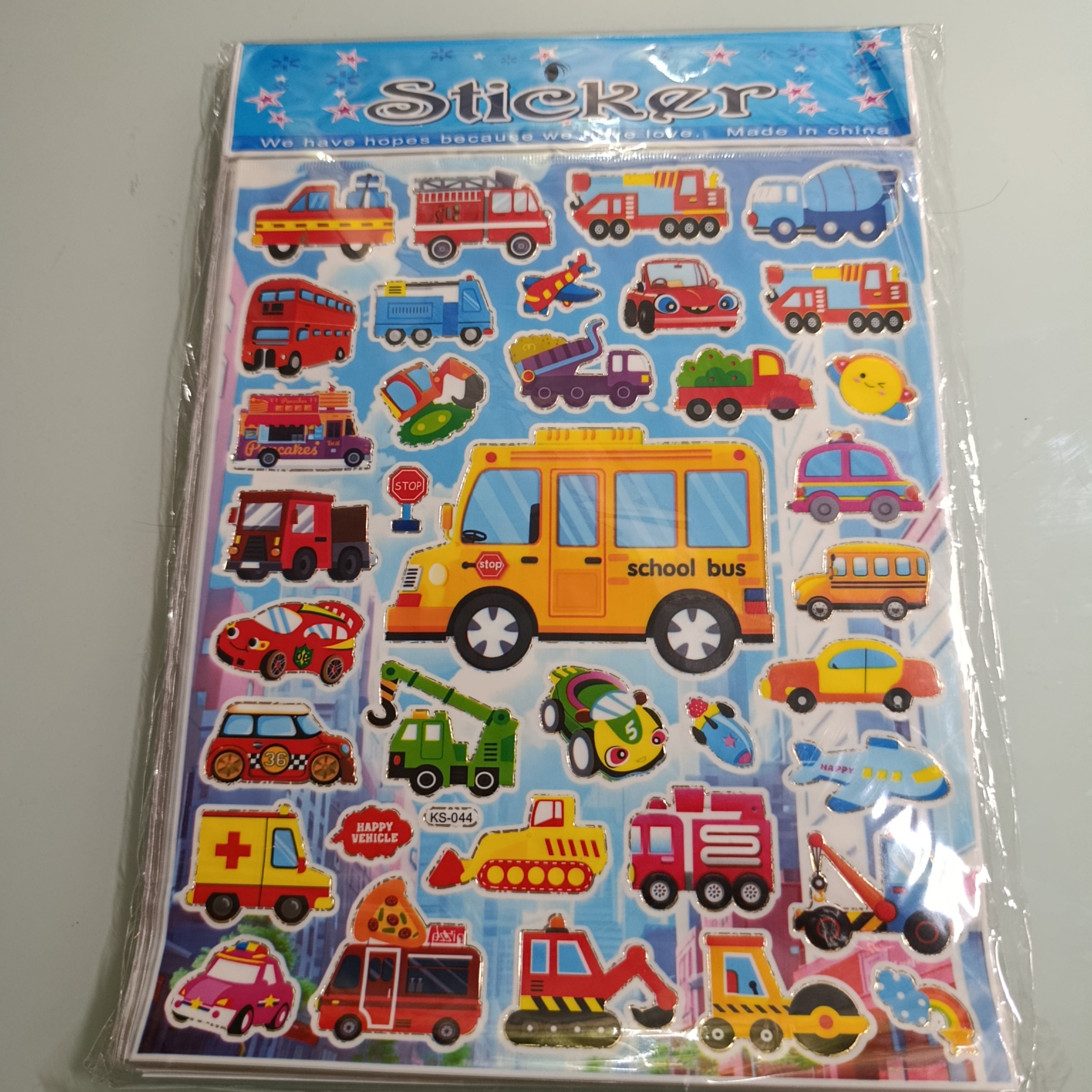 CALCOMANIA STICKER 24.5X20 CM POR MAYOREO