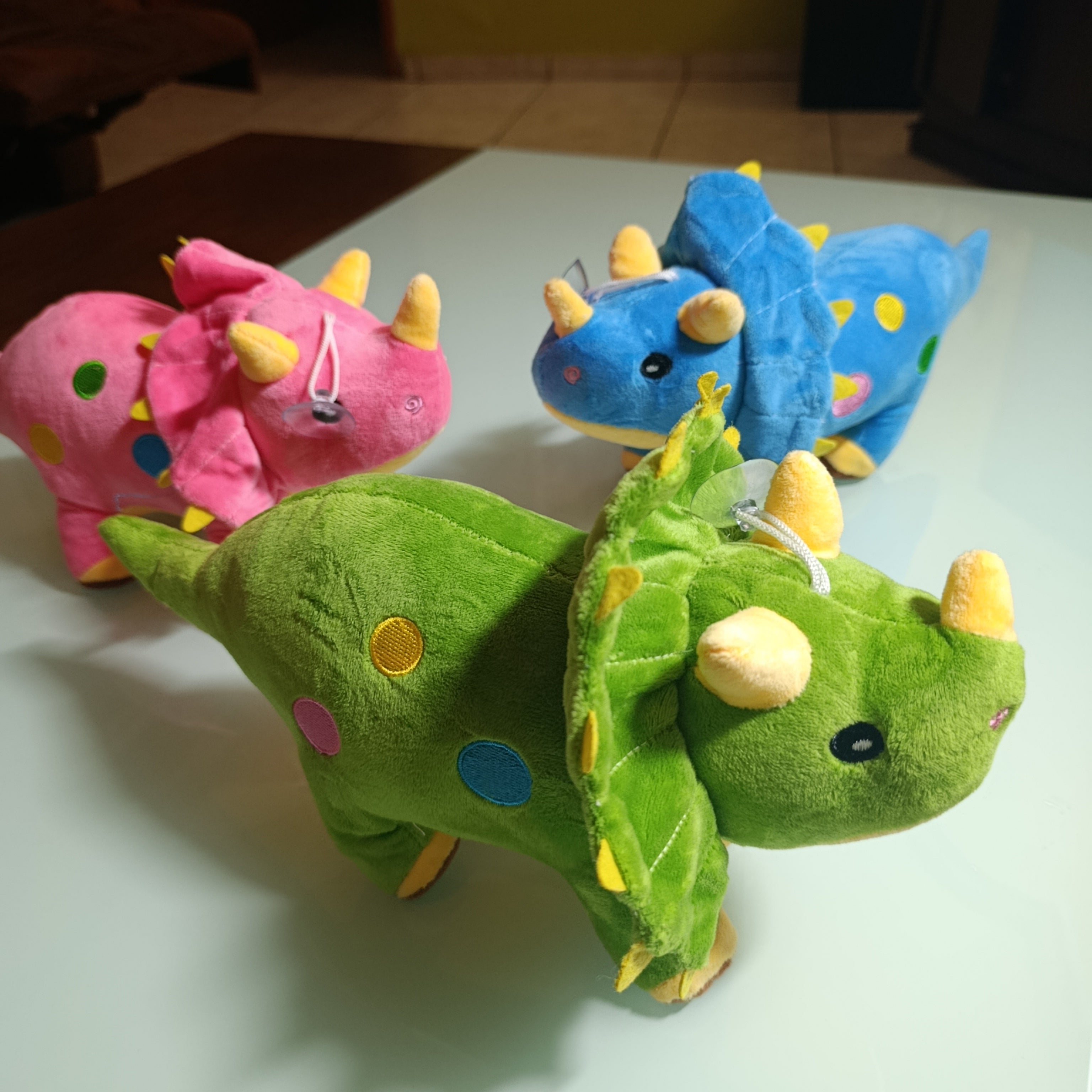 PELUCHE DE DINOSAURIO 35 CM SURTIDO EN COLORES POR MAYOREO