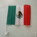 BANDERA MEXICO 30X45 CM CON BASTON DE PLASTICO 44 CM PARA AUTOMOVIL
