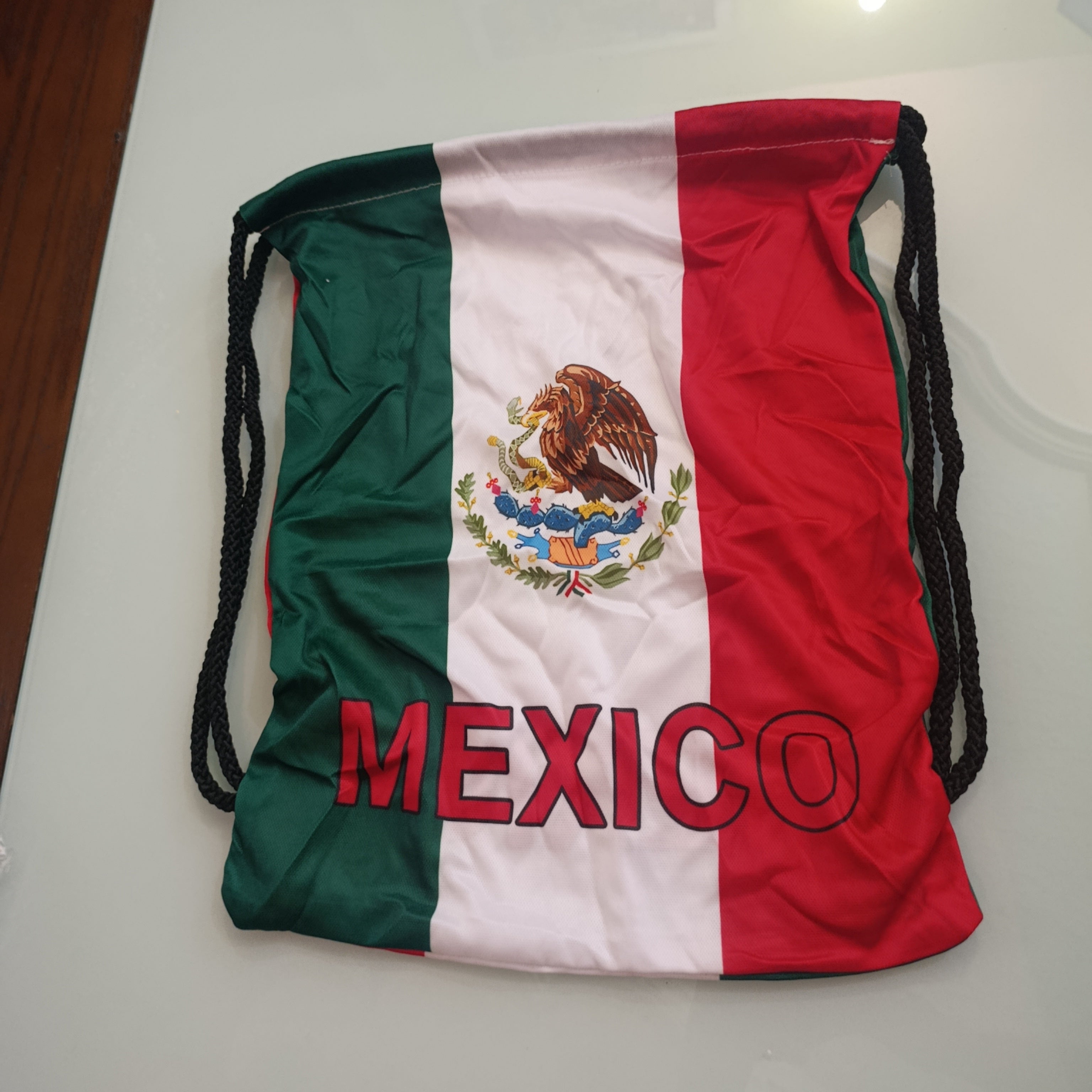 V2116-10 PZA MOCHILA TIPO MORRAL MOTIVO TRICOLOR POR MAYOREO
