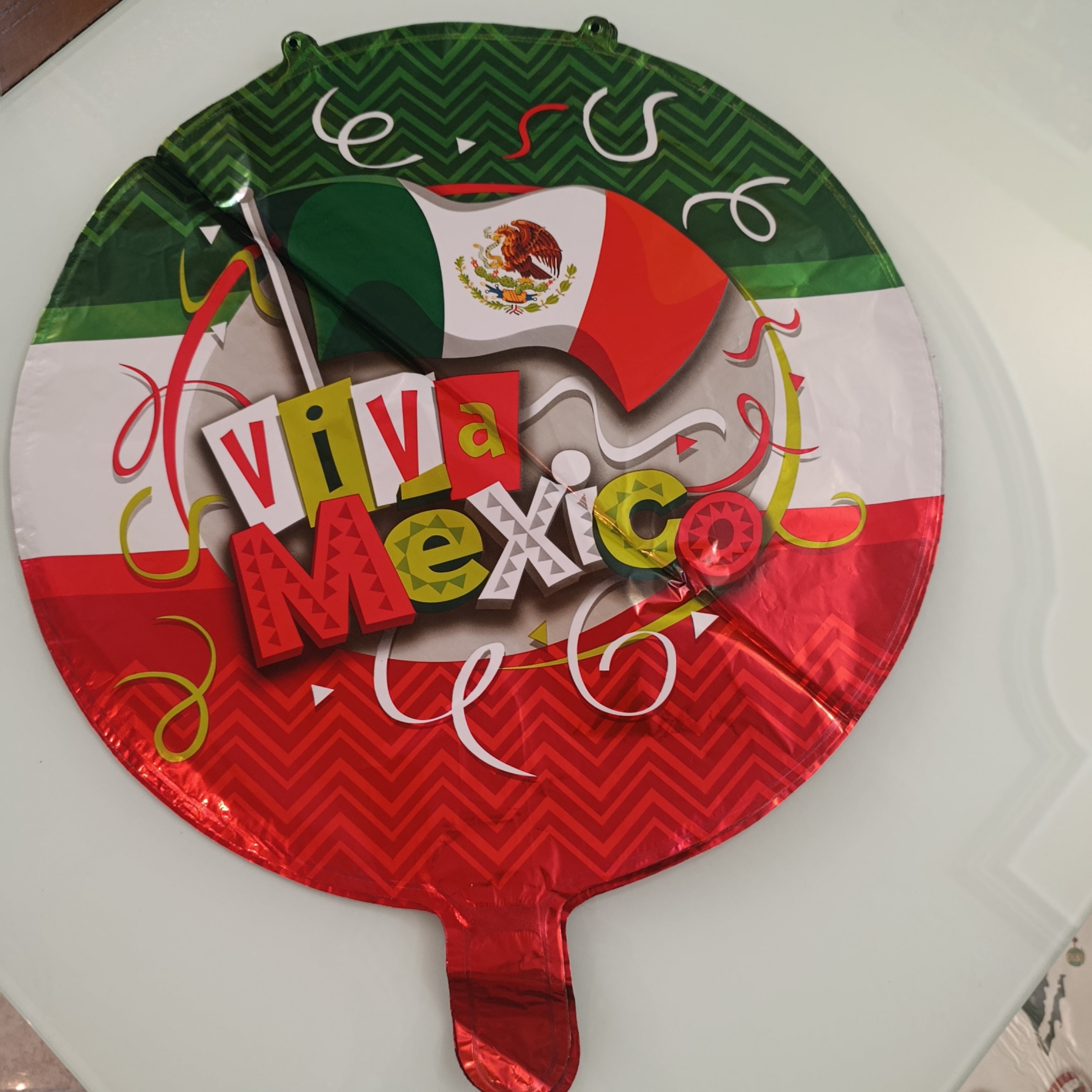 GLOBO 45 CM DE DIAMETRO MOTIVOS PATRIOS POR MAYOREO