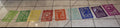 PP3003- 12 PZA ENRAMADA TRICOLOR CADA CUADRO MIDE 43X23 CM 2 MTS TOTALES POR MAYOREO