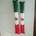 V2126-20 PARES GLOBO APLAUDIDOR TRICOLOR 58 CM C/U CON UN POPOTE PARA INFLARLOS