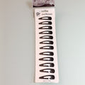 SET DE 12 CUCAS PARA CABELLO NEGRAS DE 4.5 CM POR MAYOREO CON 12 SETS