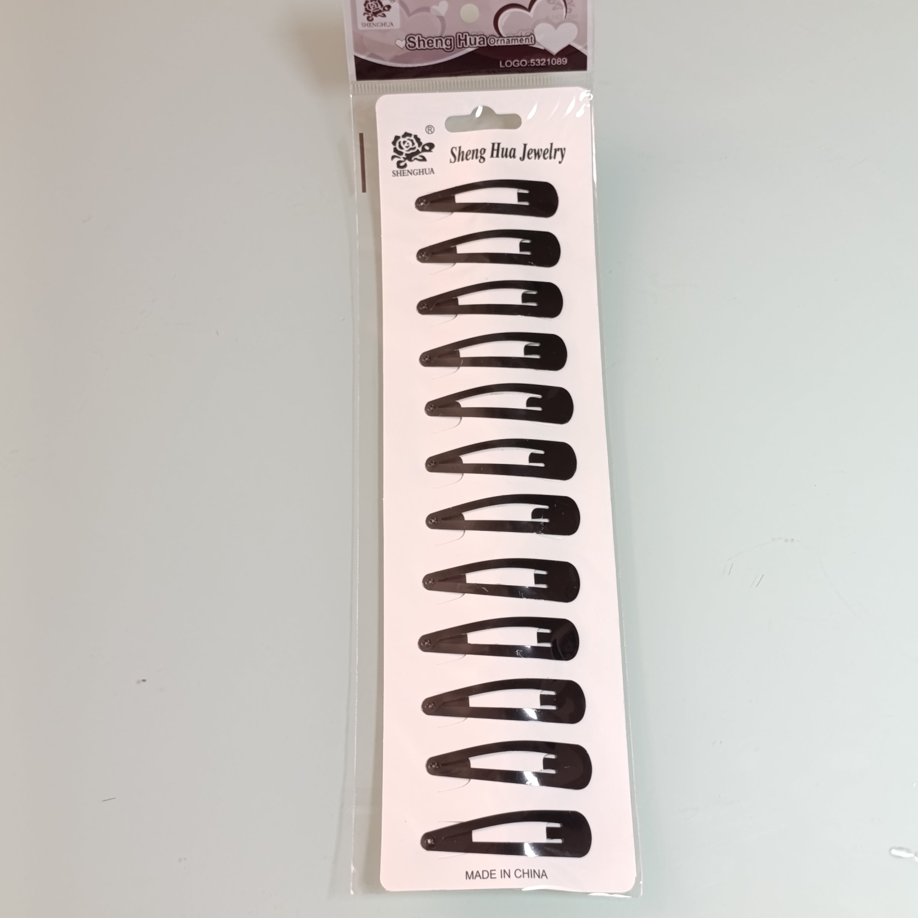 SET DE 12 CUCAS PARA CABELLO NEGRAS DE 4.5 CM POR MAYOREO CON 12 SETS