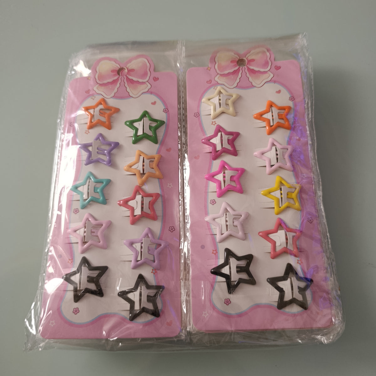 Cucas estrella de 3 cm para cabello, 12 sets de 10 piezas