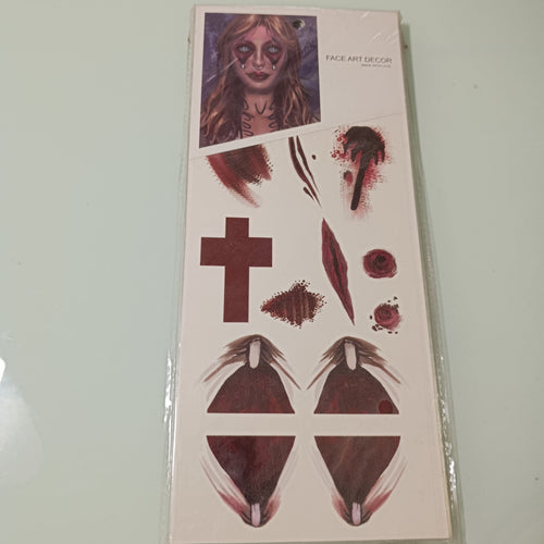 Tatuajes Halloween en diseños surtidos | Paquete de 12 por mayoreo